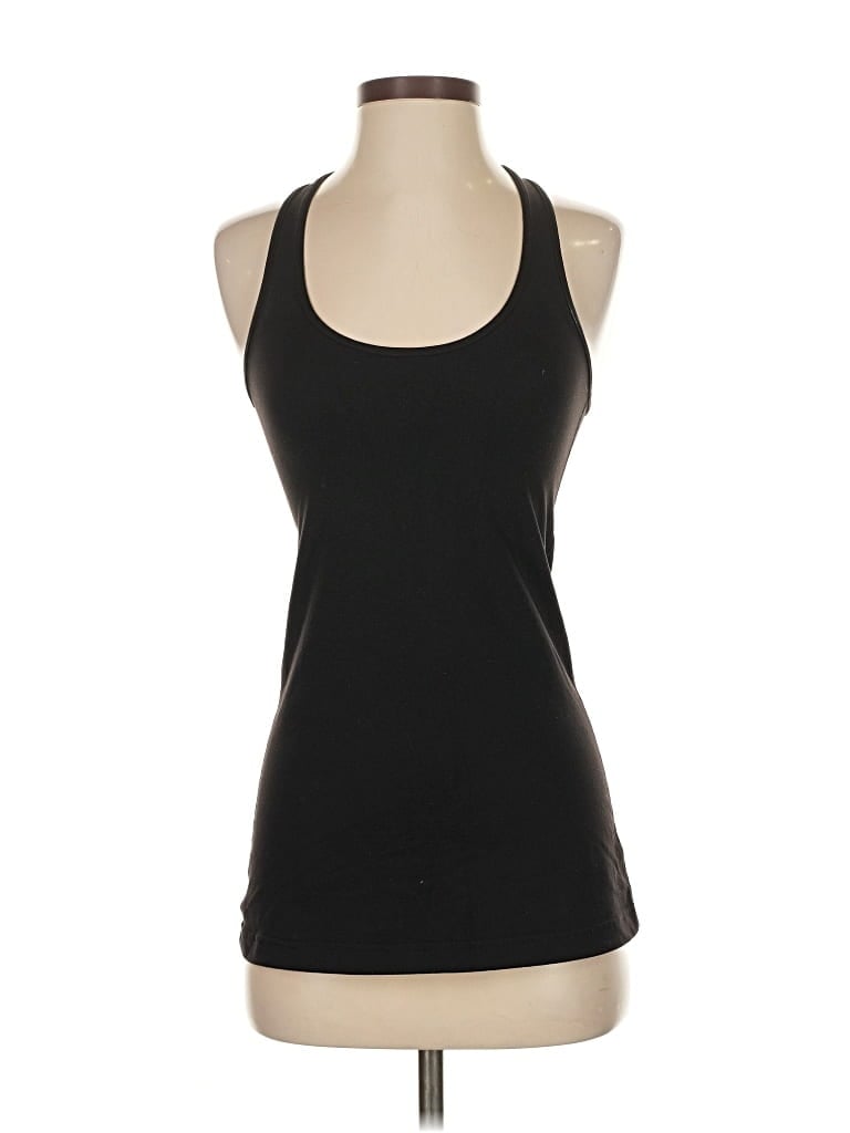 Pre-owned Lululemon Athletica Tank Top Black Halter Neckline Tops