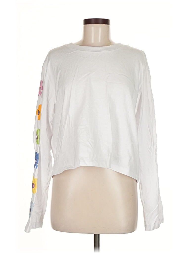 Pre-owned Chaser Long Sleeve T-shirt In White