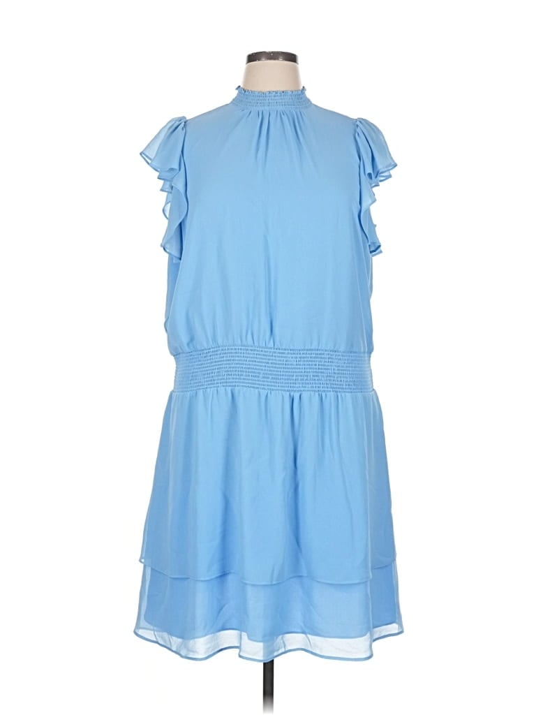 Pre-owned 1.state Casual Dress In Blue