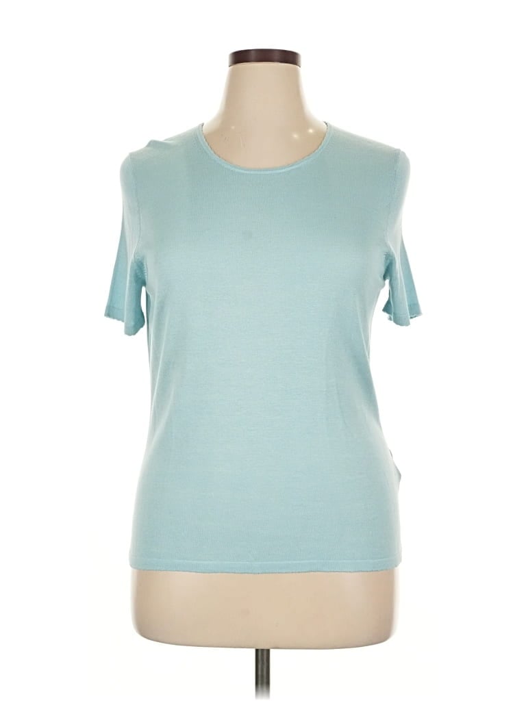 Pre-owned Brooks Brothers Short Sleeve T-shirt In Blue