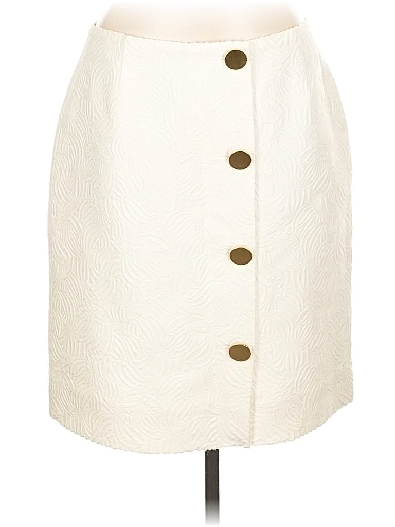 Pre-owned Doncaster Collection Formal Skirt In White