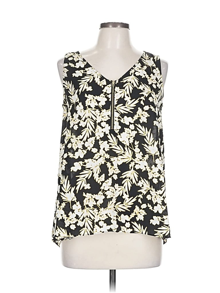 Pre-owned Worthington Sleeveless Blouse In Black