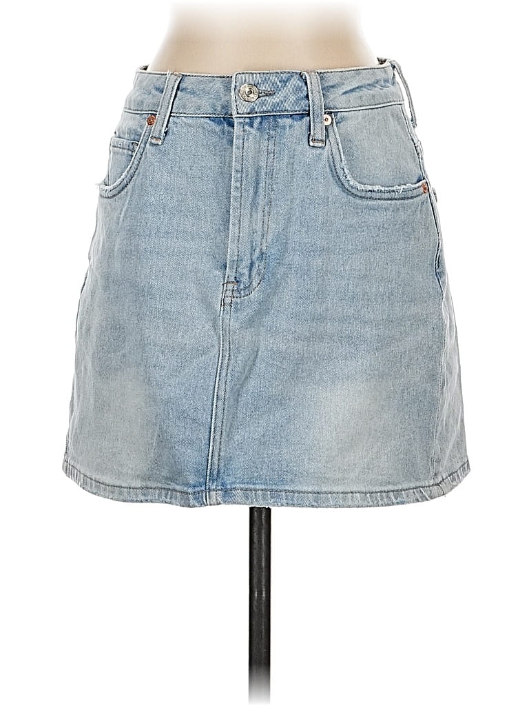 Pre-owned Articles Of Society Denim Skirt In Blue