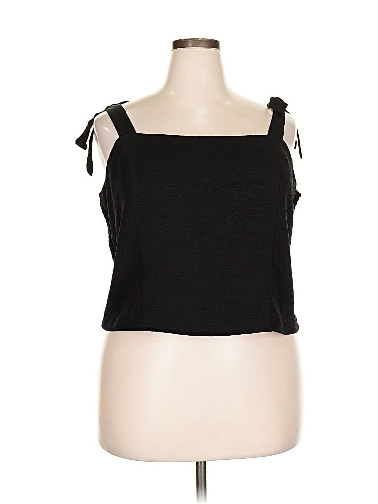 Pre-owned Old Navy Sleeveless Top Black Strapless Neckline Tops