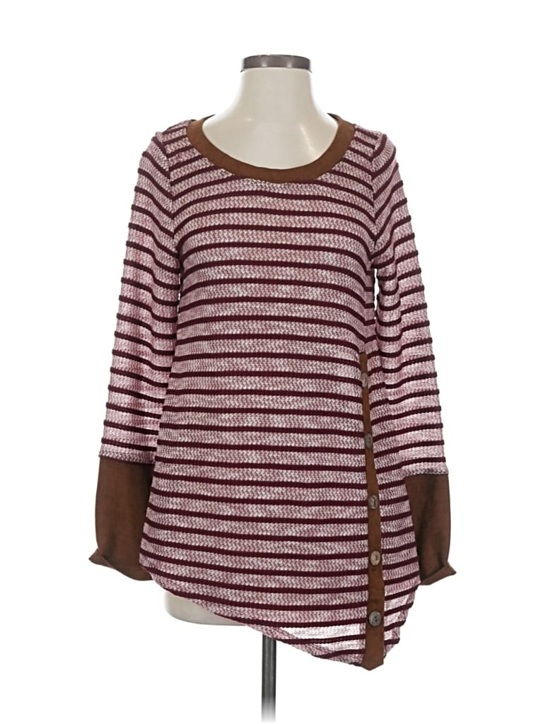 Pre-owned Entro Pullover Sweater In Burgundy