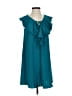 Everly 100% Polyester Teal Casual Dress Size S - photo 1