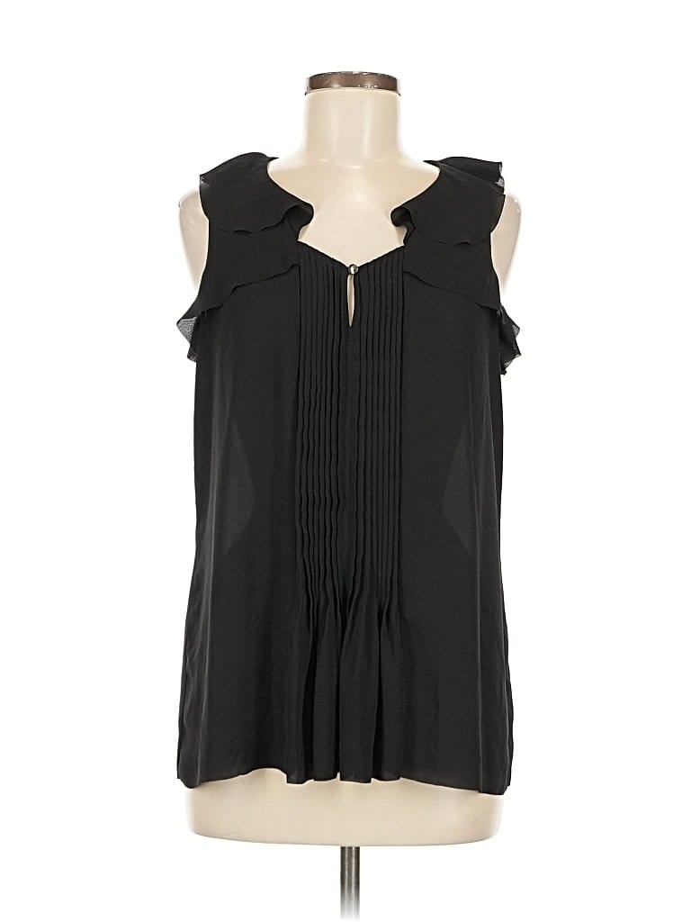Pre-owned Banana Republic Sleeveless Blouse In Black