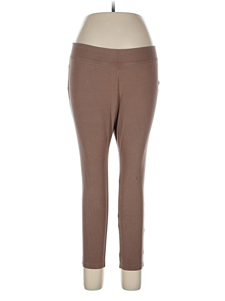 Pre-owned Lands' End Active Pants In Brown