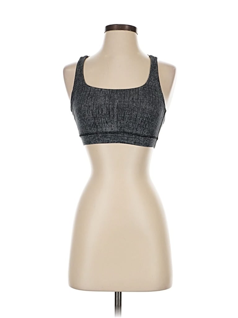 Pre-owned Lululemon Athletica Sports Bra In Gray