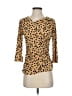 Ellen Tracy Gold 3/4 Sleeve Top Size XS - photo 1