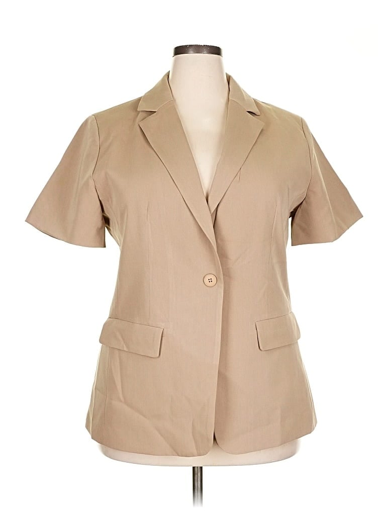 Pre-owned Unbranded Blazer Jacket In Brown