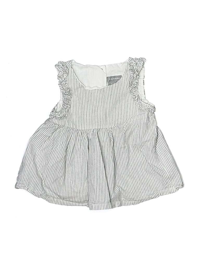 Pre-owned Tahari Babies' Sleeveless Blouse In Gray