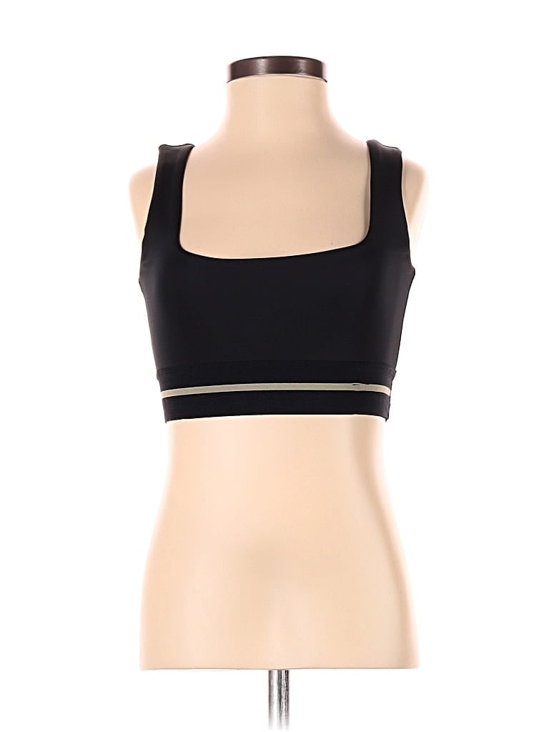 Pre-owned Tan + Lines Sports Bra In Black