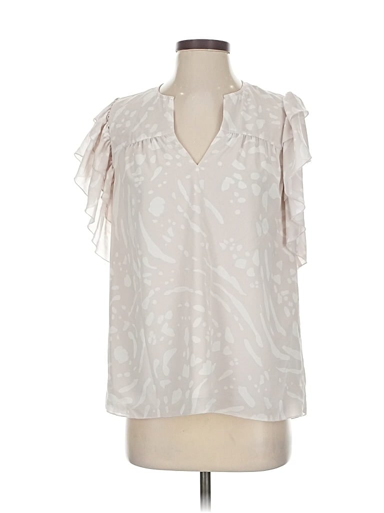 Pre-owned Anna Cate Sleeveless Blouse In White