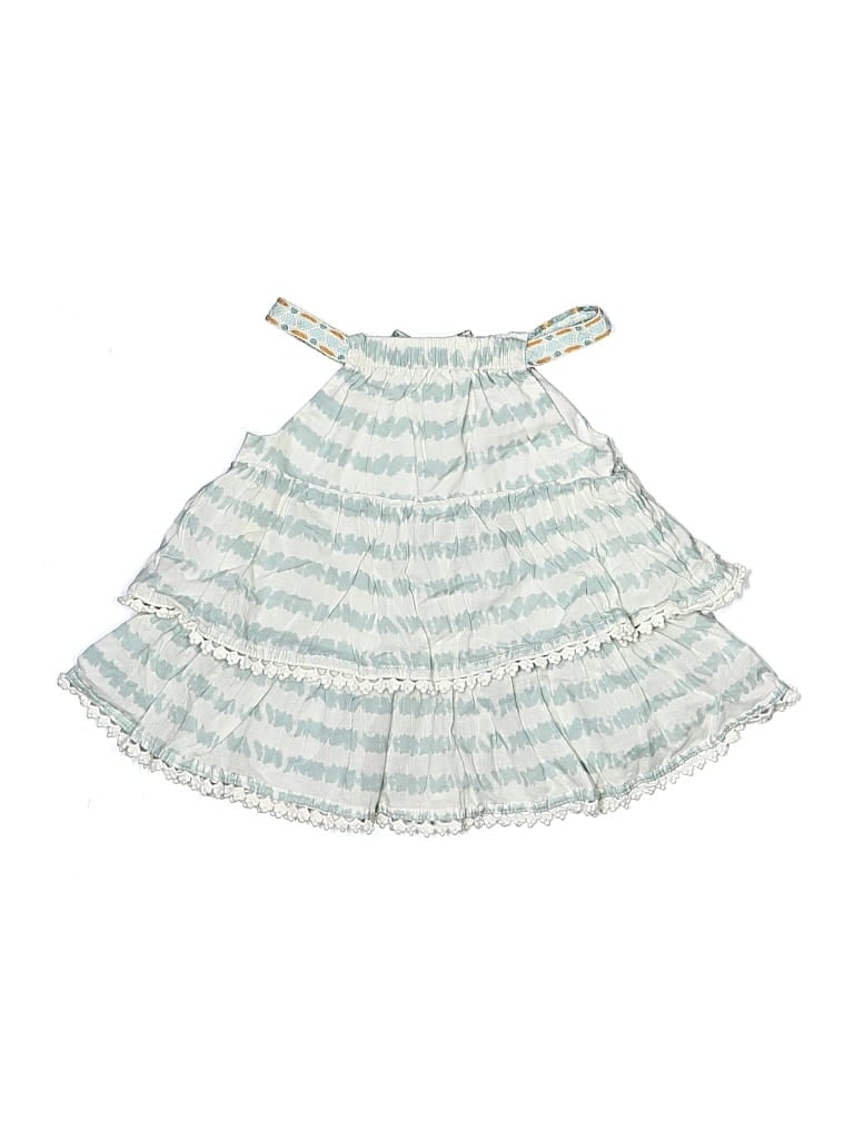 Pre-owned Tommy Bahama Babies' Sleeveless Top Teal Ruffles Neckline Tops In Blue