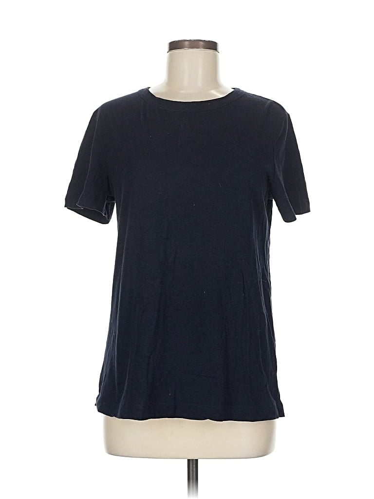 Pre-owned Ann Taylor Loft Short Sleeve T-shirt In Blue