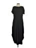 Assorted Brands Solid Black Casual Dress Size S - photo 2