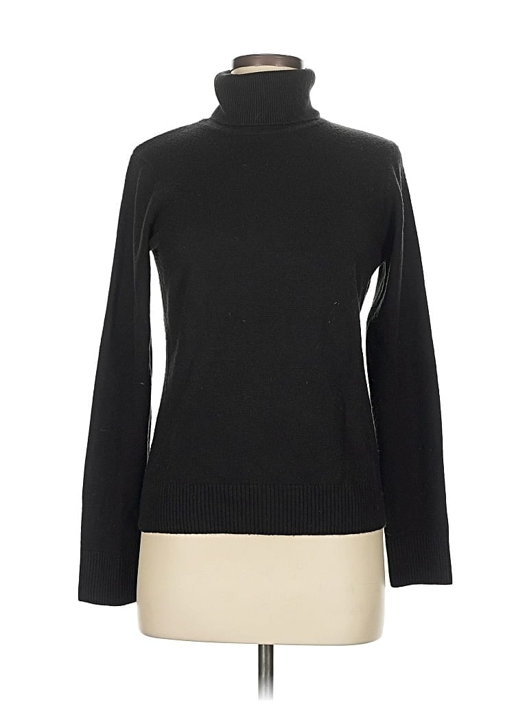 Pre-owned Izod Turtleneck Sweater In Black