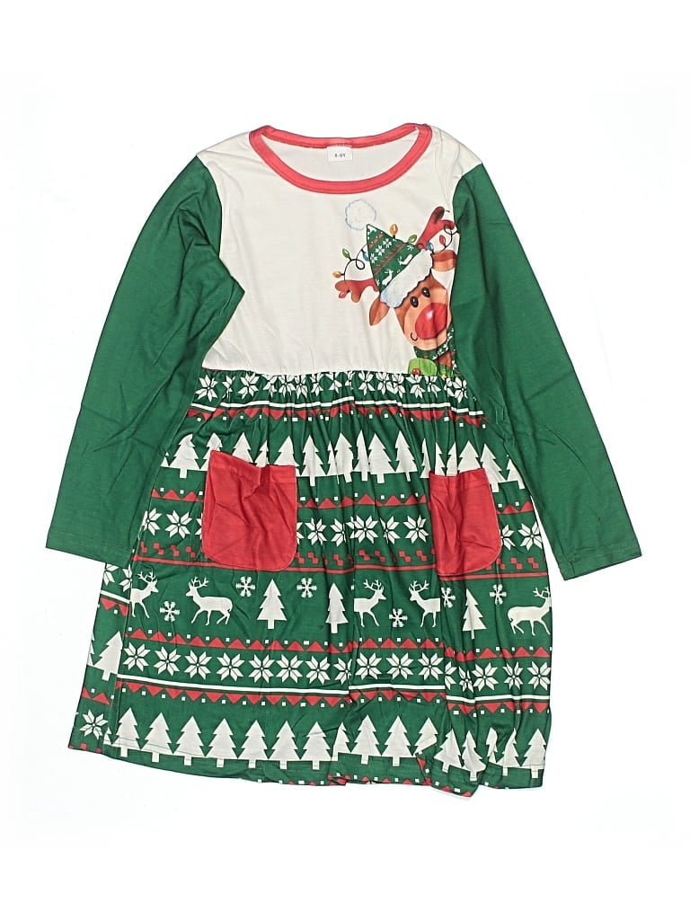Pre-owned Unbranded Kids' Dress In Green