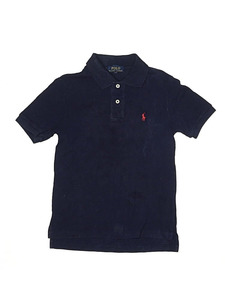 Pre-owned Polo By Ralph Lauren Kids' Short Sleeve Polo In Blue