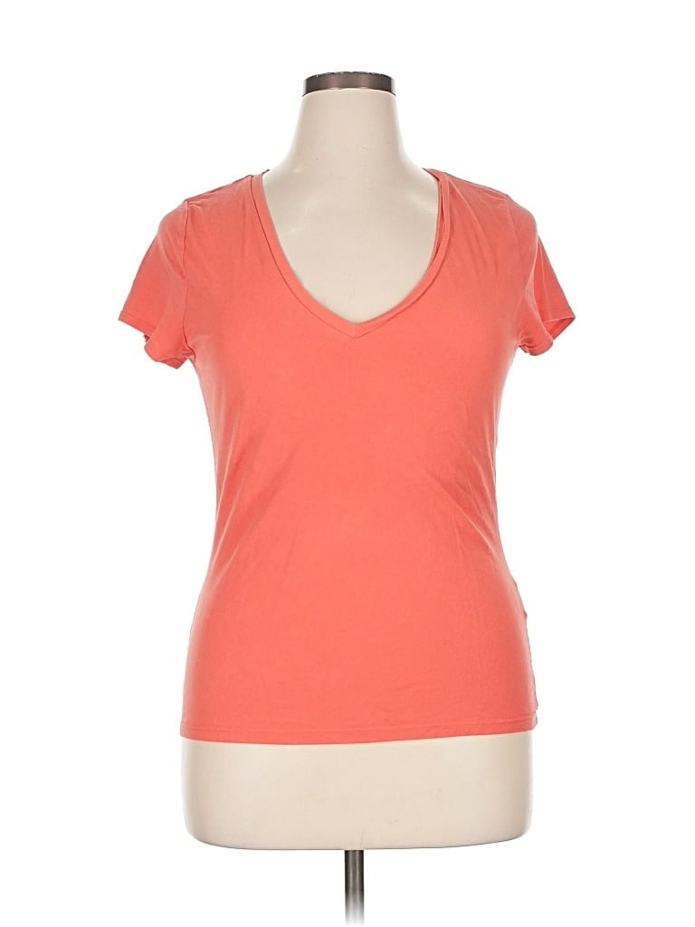 Pre-owned Inc International Concepts Short Sleeve T-shirt In Orange