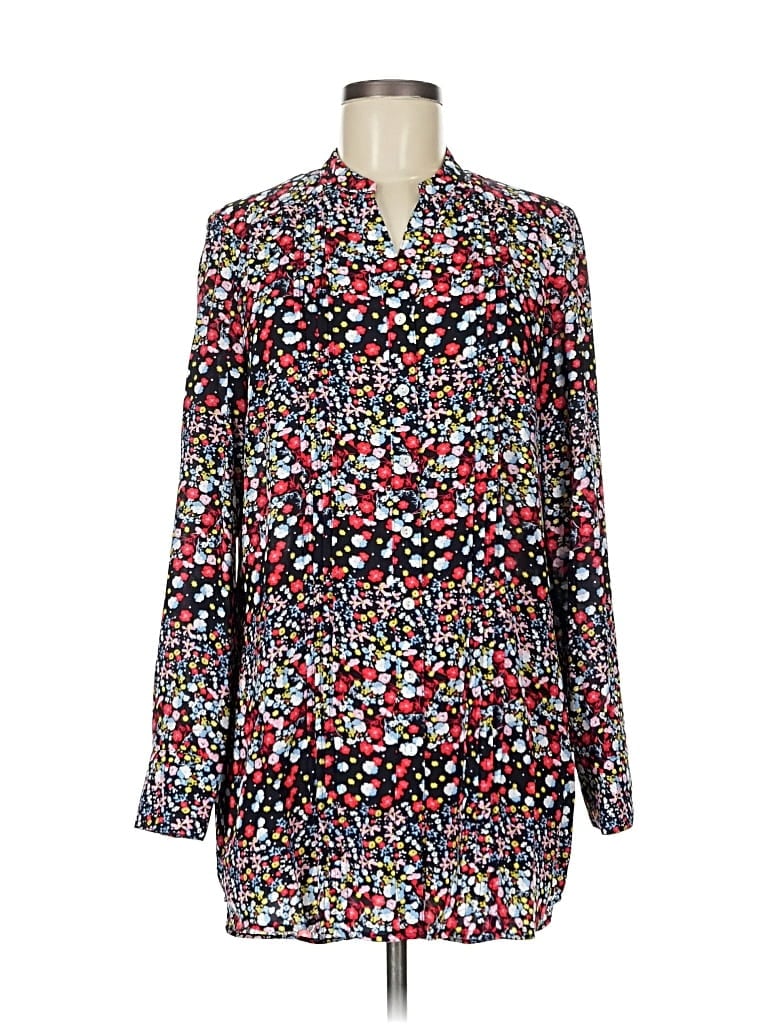 Pre-owned Nanette Lepore Long Sleeve Blouse In Red