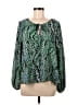 Buddy Love 100% Polyester Green Long Sleeve Blouse Size S - photo 1
