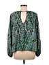 Buddy Love 100% Polyester Green Long Sleeve Blouse Size S - photo 2