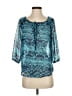 Aqua 100% Polyester Teal 3/4 Sleeve Blouse Size XS - photo 1