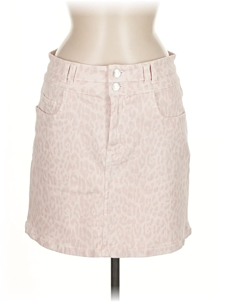 Current Elliott Denim Skirt In Pink