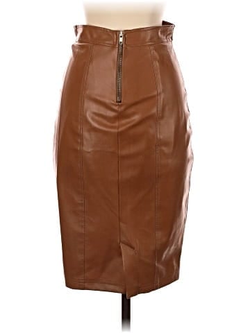 Twelve Faux Leather Skirt (view 2)