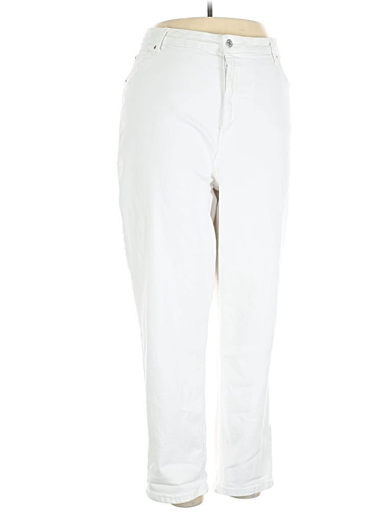 Pre-owned Denim Co Jeggings In White