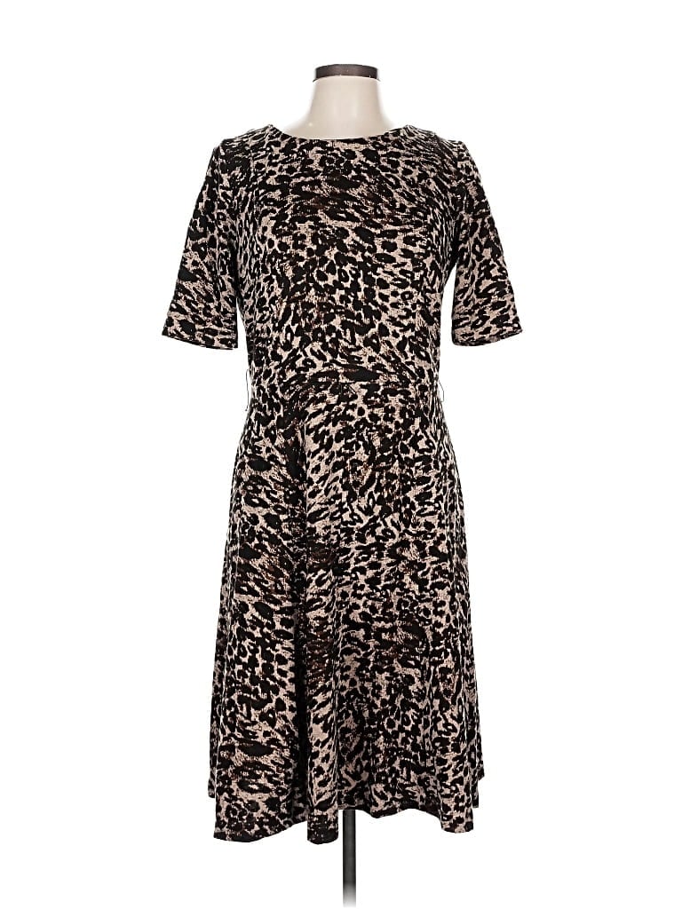 Pre-owned Evan Picone Casual Dress In Brown