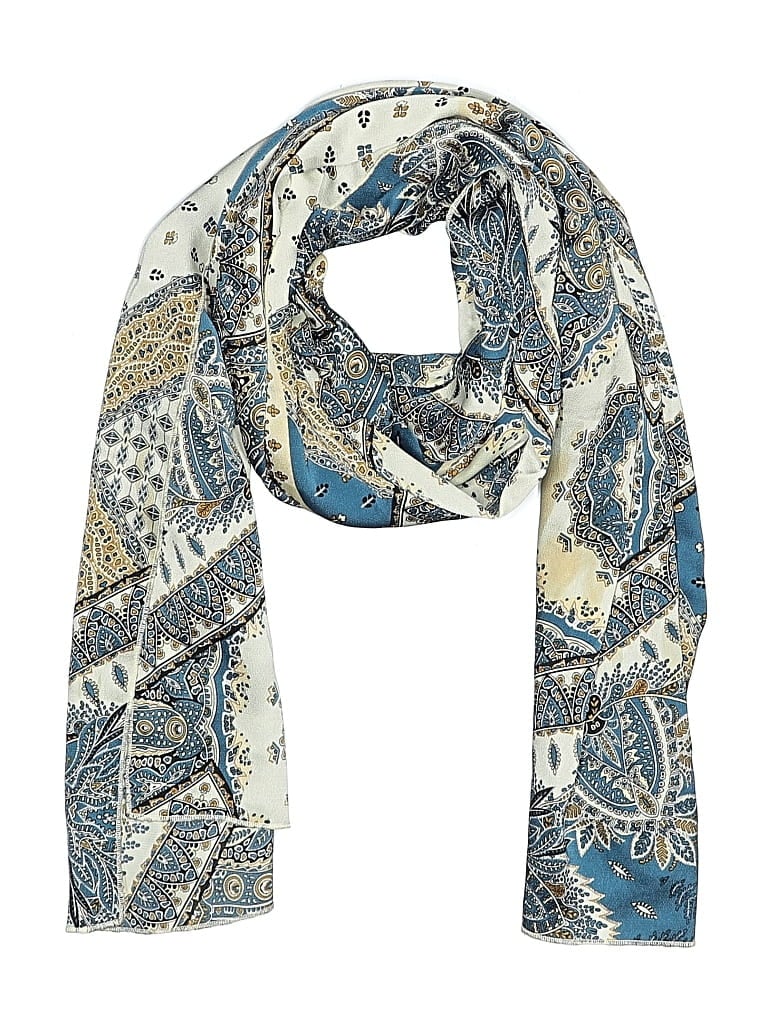 Pre-owned Unbranded Scarf In Blue