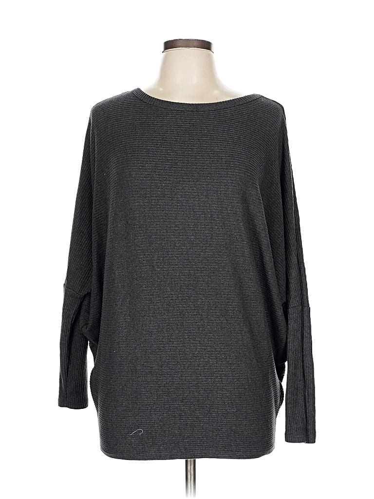 Pre-owned W. By Wantable 3/4 Sleeve T-shirt In Gray