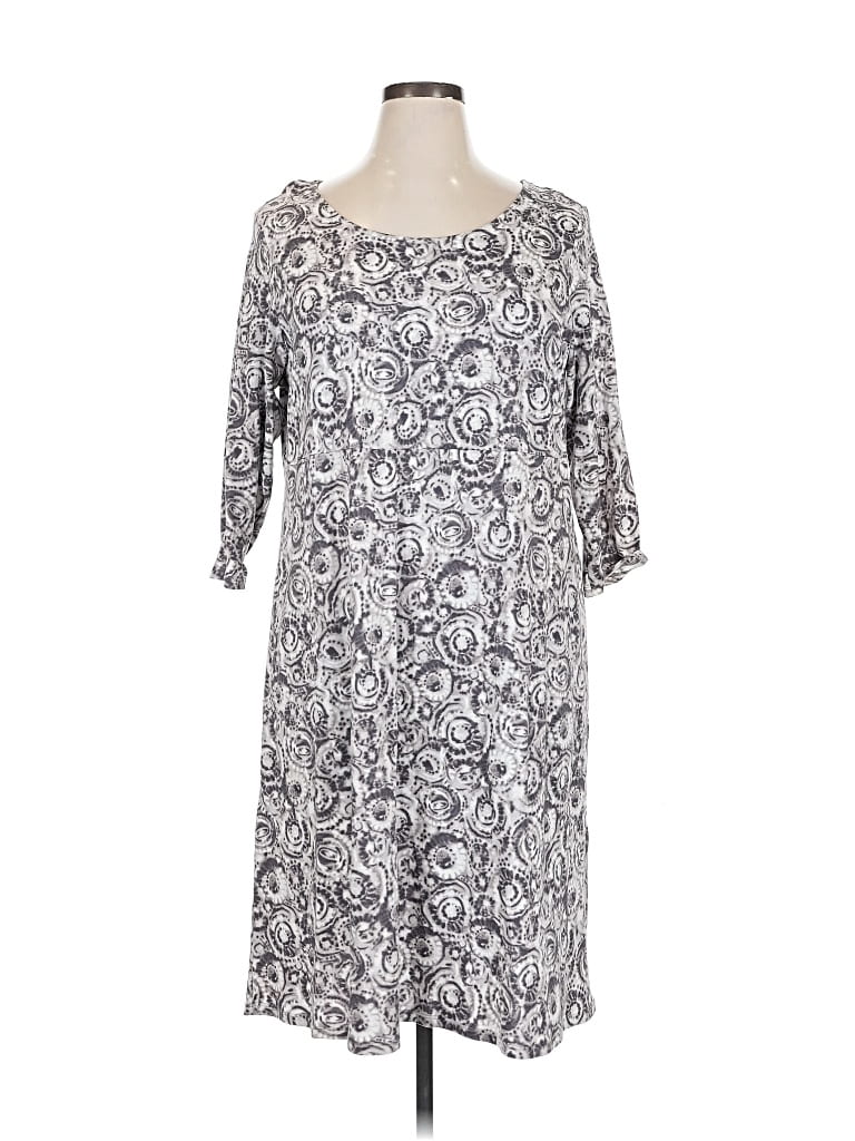 Pre-owned Purejill Casual Dress In Gray