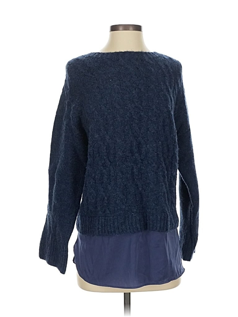 Pre-owned Simply Vera Vera Wang Pullover Sweater In Blue
