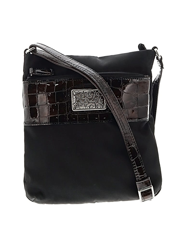 Pre-owned Brighton Crossbody Bag In Black