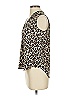 Vince Camuto 100% Polyester Animal Print Brown Sleeveless Blouse Size XXS - photo 5