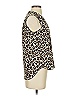 Vince Camuto 100% Polyester Animal Print Brown Sleeveless Blouse Size XXS - photo 4
