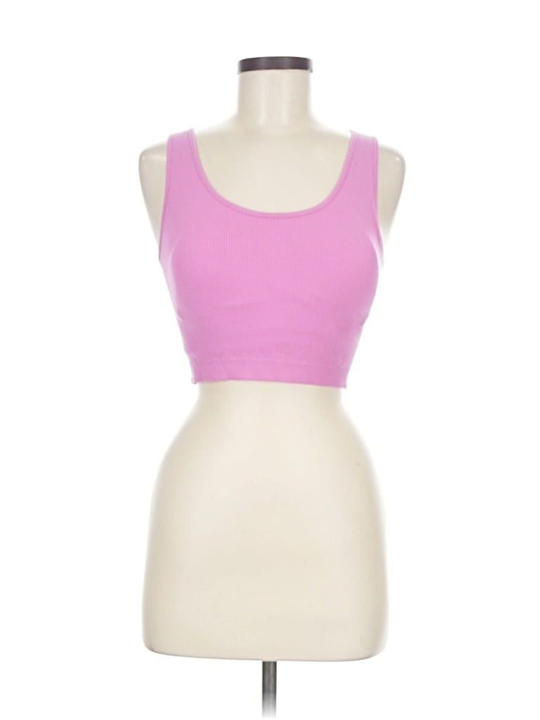 Pre-owned Mono B Tank Top Pink Strapless Neckline Tops