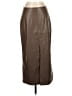 Gap 100% Polyester Brown Faux Leather Skirt Size 4 (petite) - photo 1