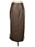 Gap 100% Polyester Brown Faux Leather Skirt Size 4 (petite) - photo 2