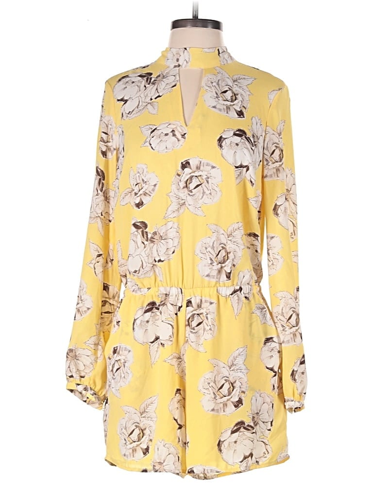 Pre-owned Lila Rose Romper In Yellow