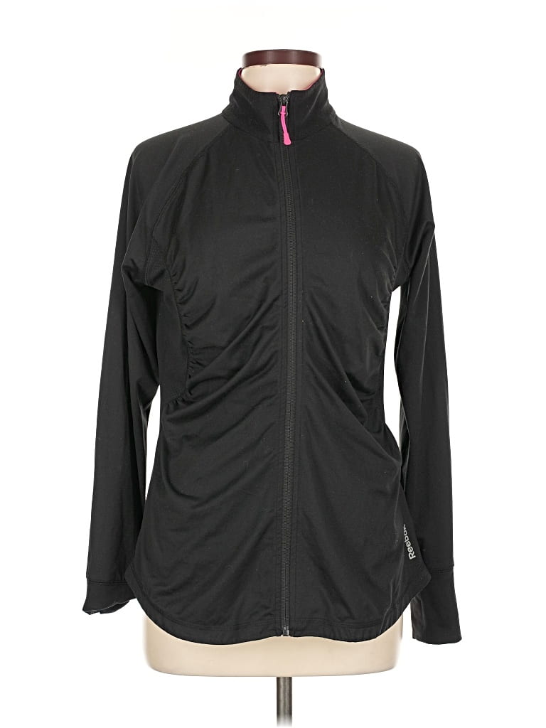 Pre-owned Reebok Cardigan Sweater In Black