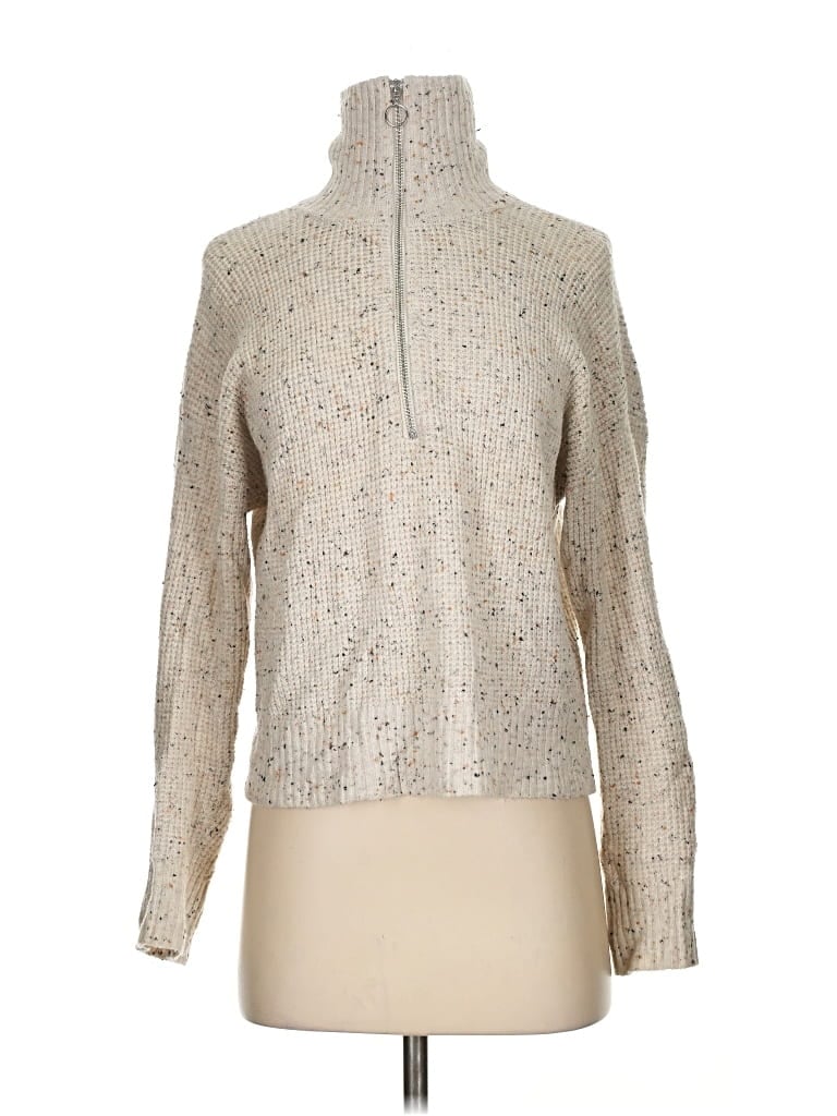 Pre-owned William Rast Pullover Sweater In Silver