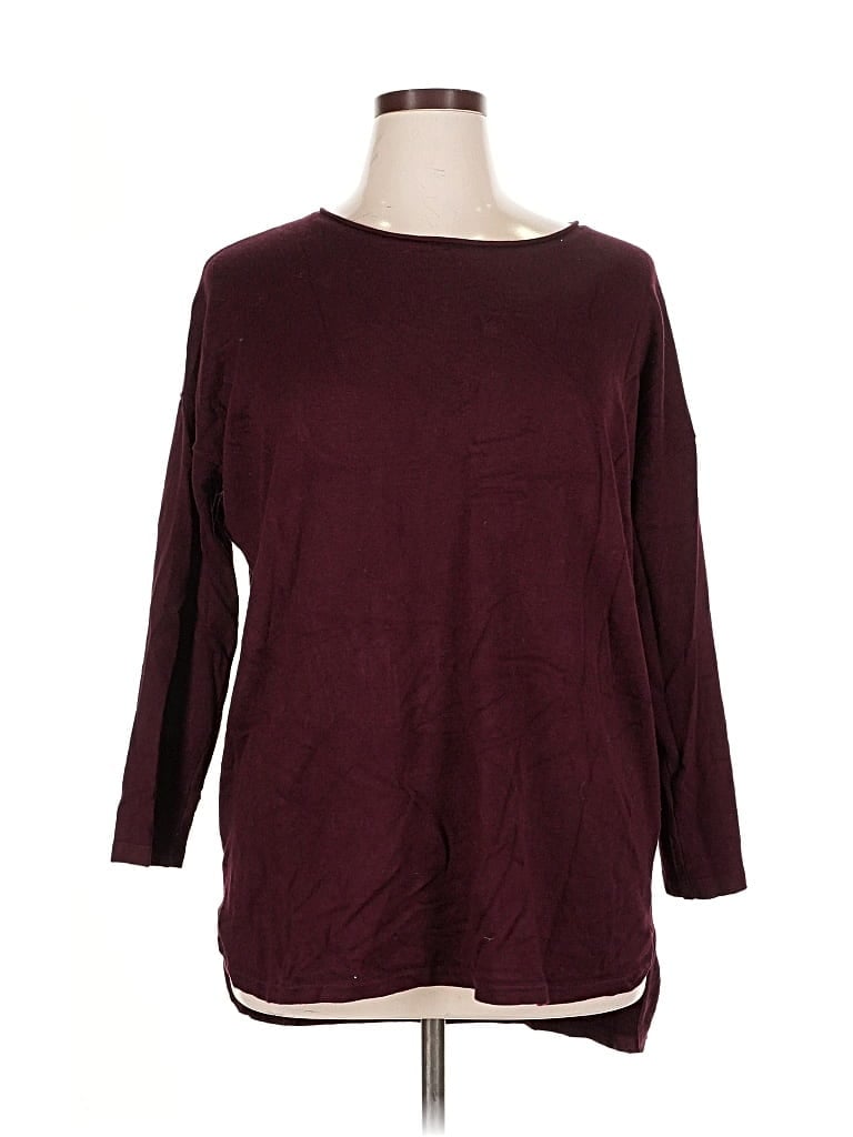Pre-owned Cyrus Pullover Sweater In Burgundy
