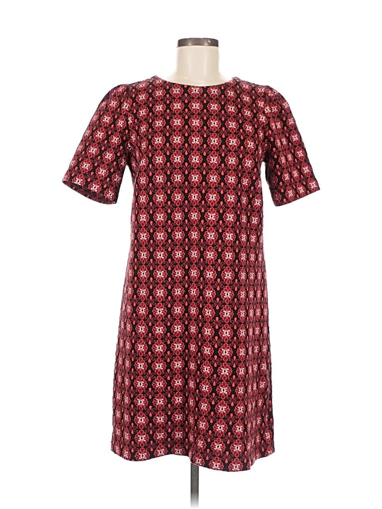 Pre-owned Ann Taylor Loft Casual Dress In Burgundy