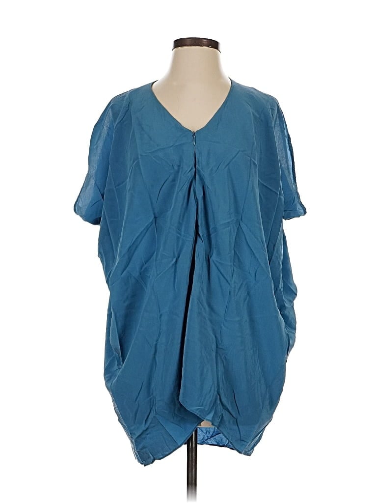 Pre-owned Assorted Brands Short Sleeve T-shirt In Blue