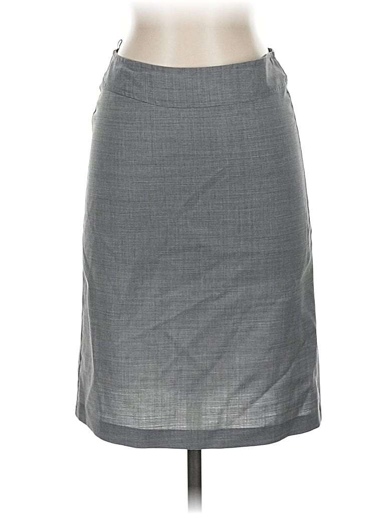 Pre-owned United Colors Of Benetton Wool Skirt In Gray